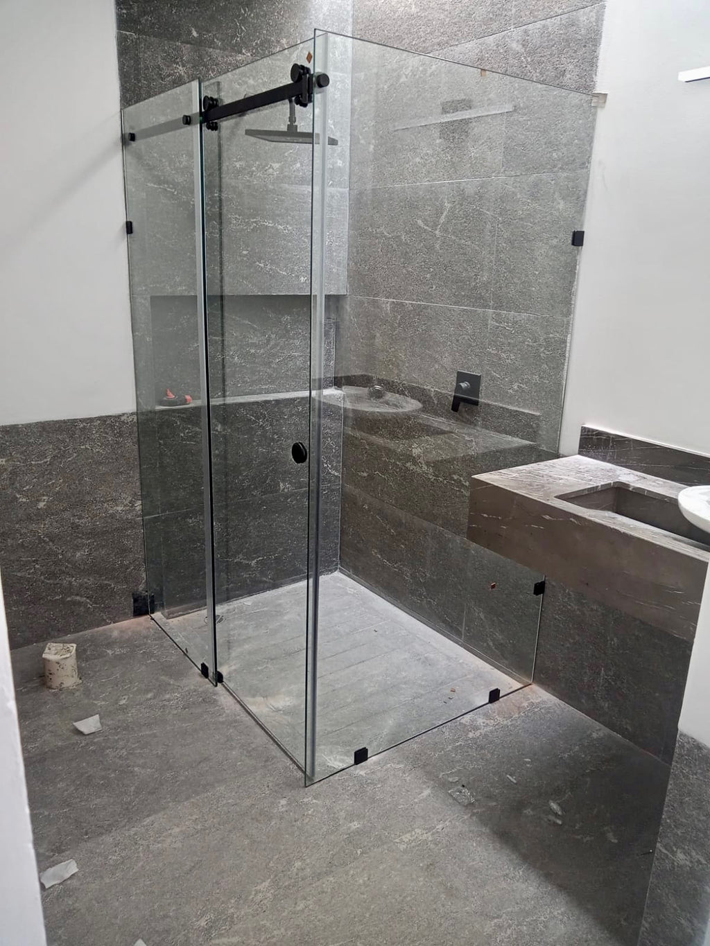 Glass Door with Fixed Side Panel Modul-Space Line